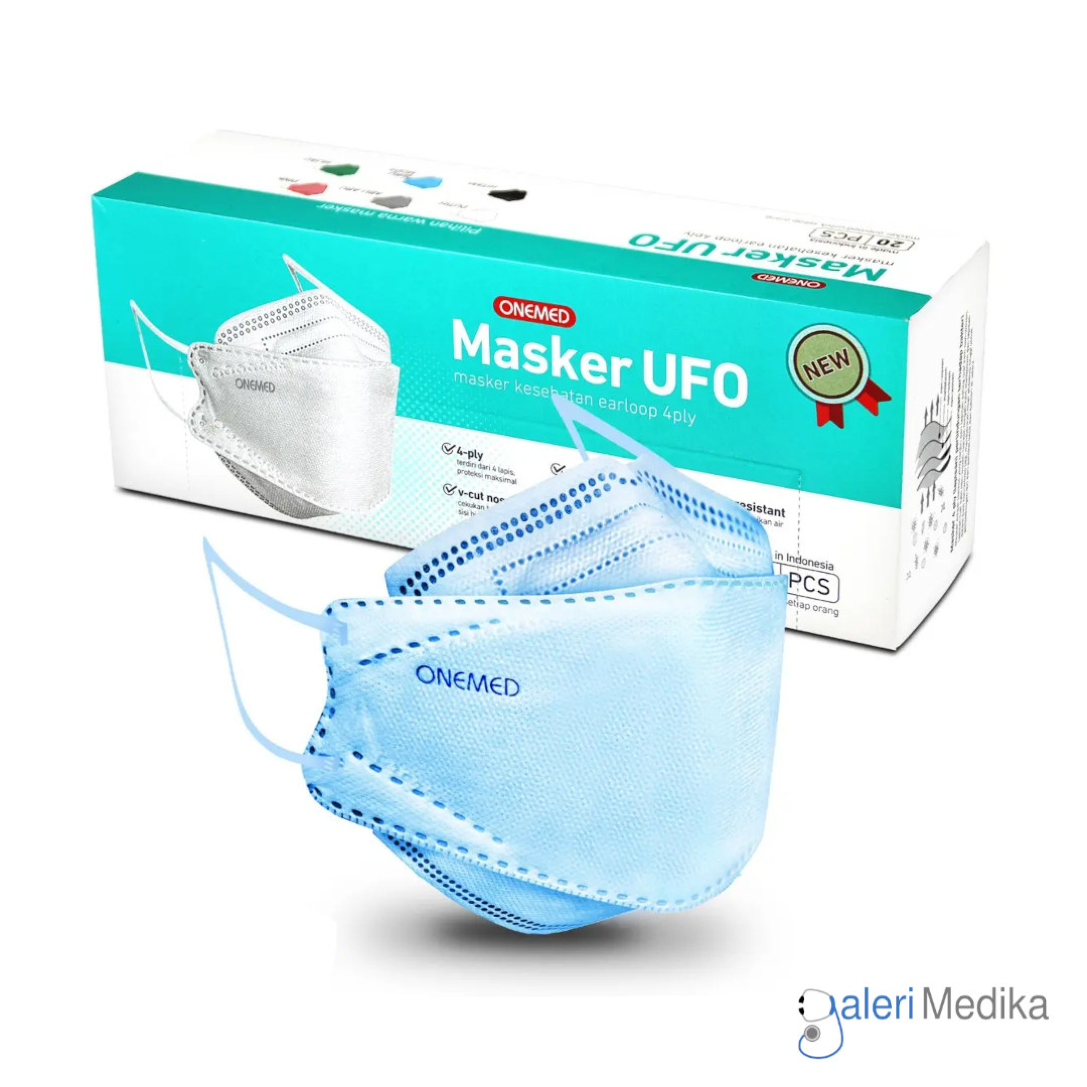 Onemed Masker Ufo Ply Box Isi Pcs Galeri Medika