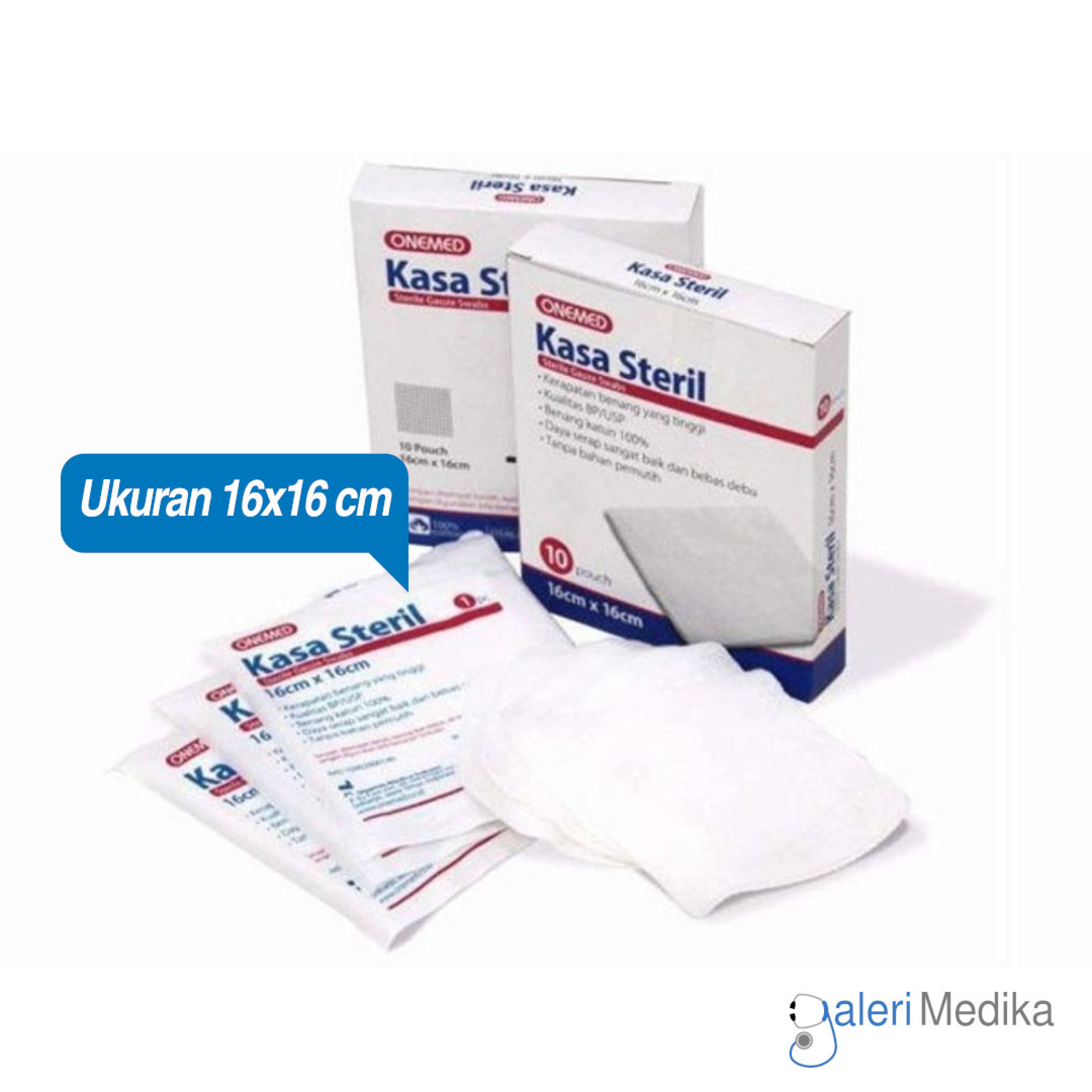 Onemed Kasa Steril X Cm Sterile Gauze Swabs Galeri Medika