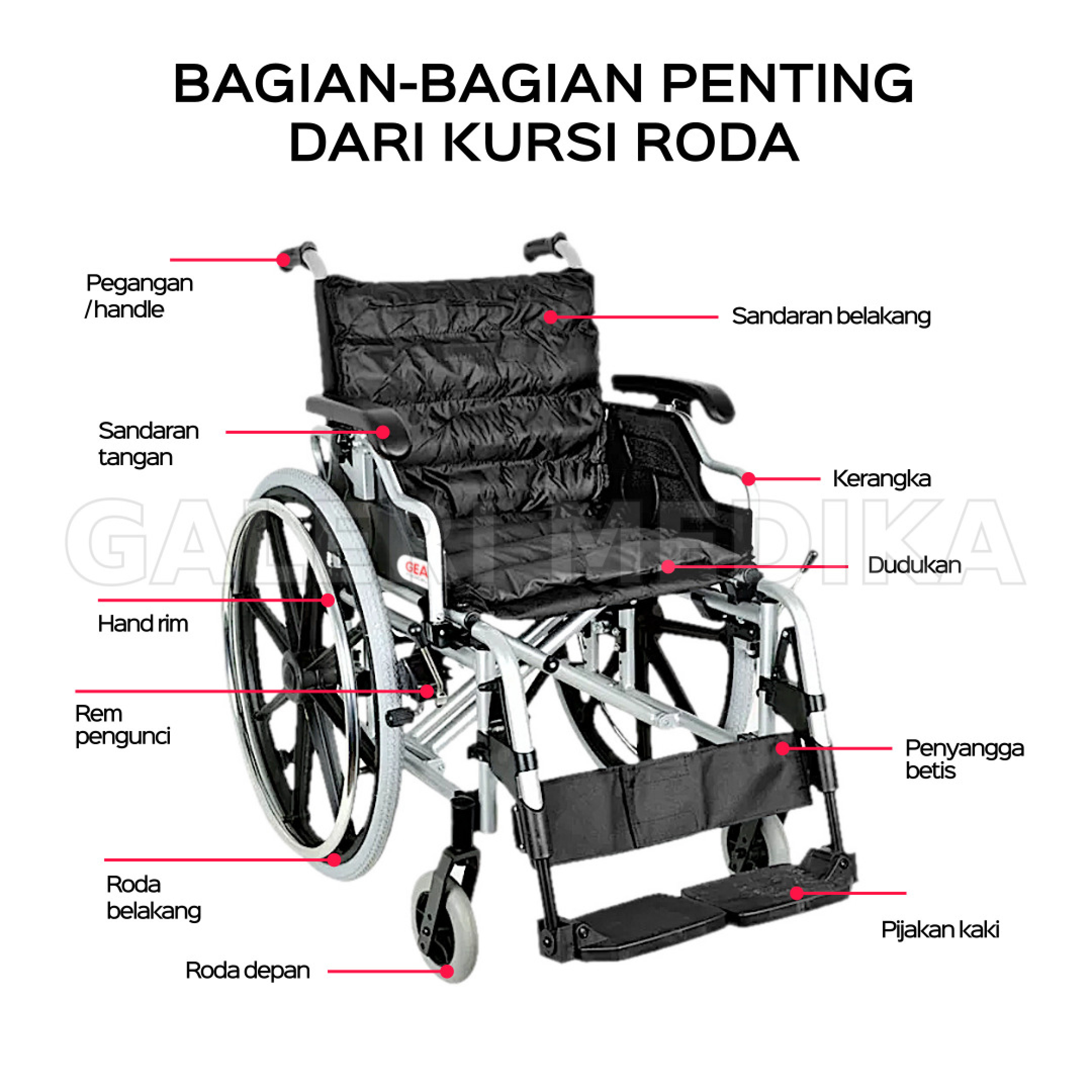 GEA FS 950 LBPQ Kursi Roda Aluminium Galeri Medika