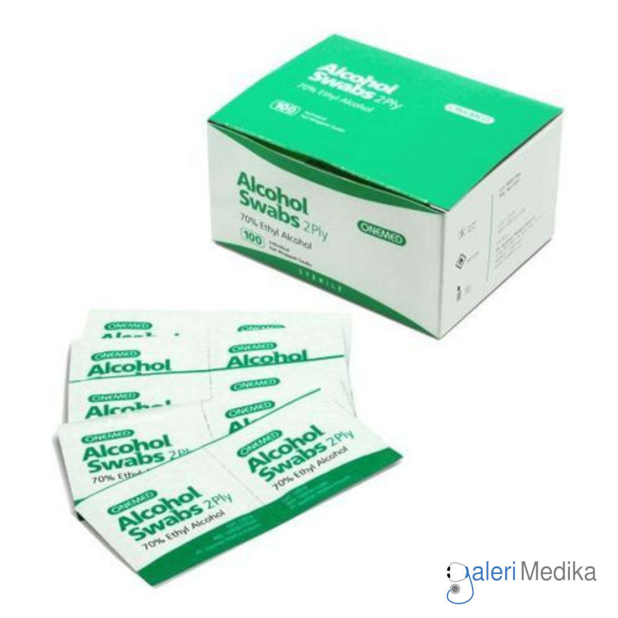 OneSwabs Onemed Alcohol Swabs 2ply Galeri Medika