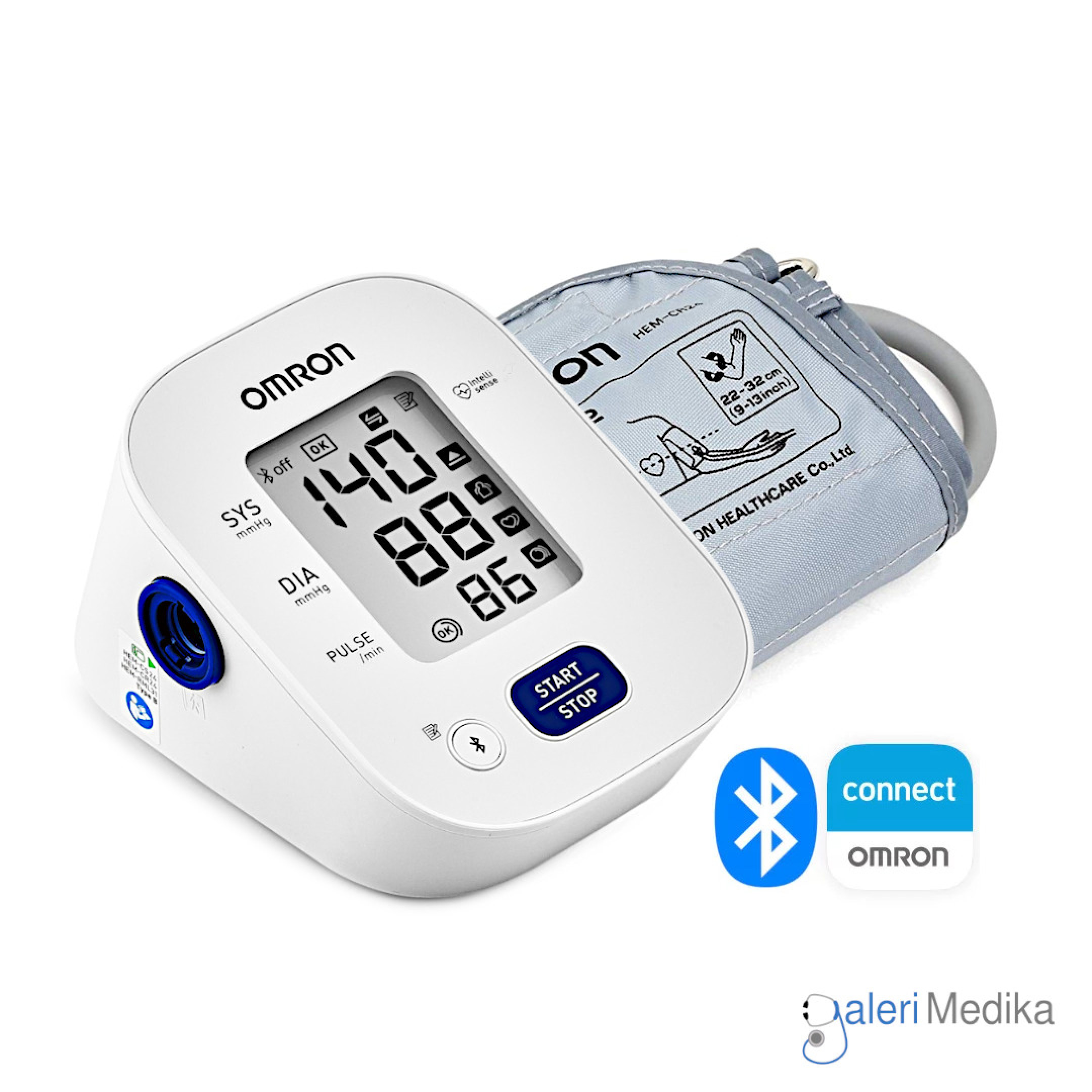 Tensimeter Digital Omron HEM-7142T1 Bluetooth - | Galeri Medika