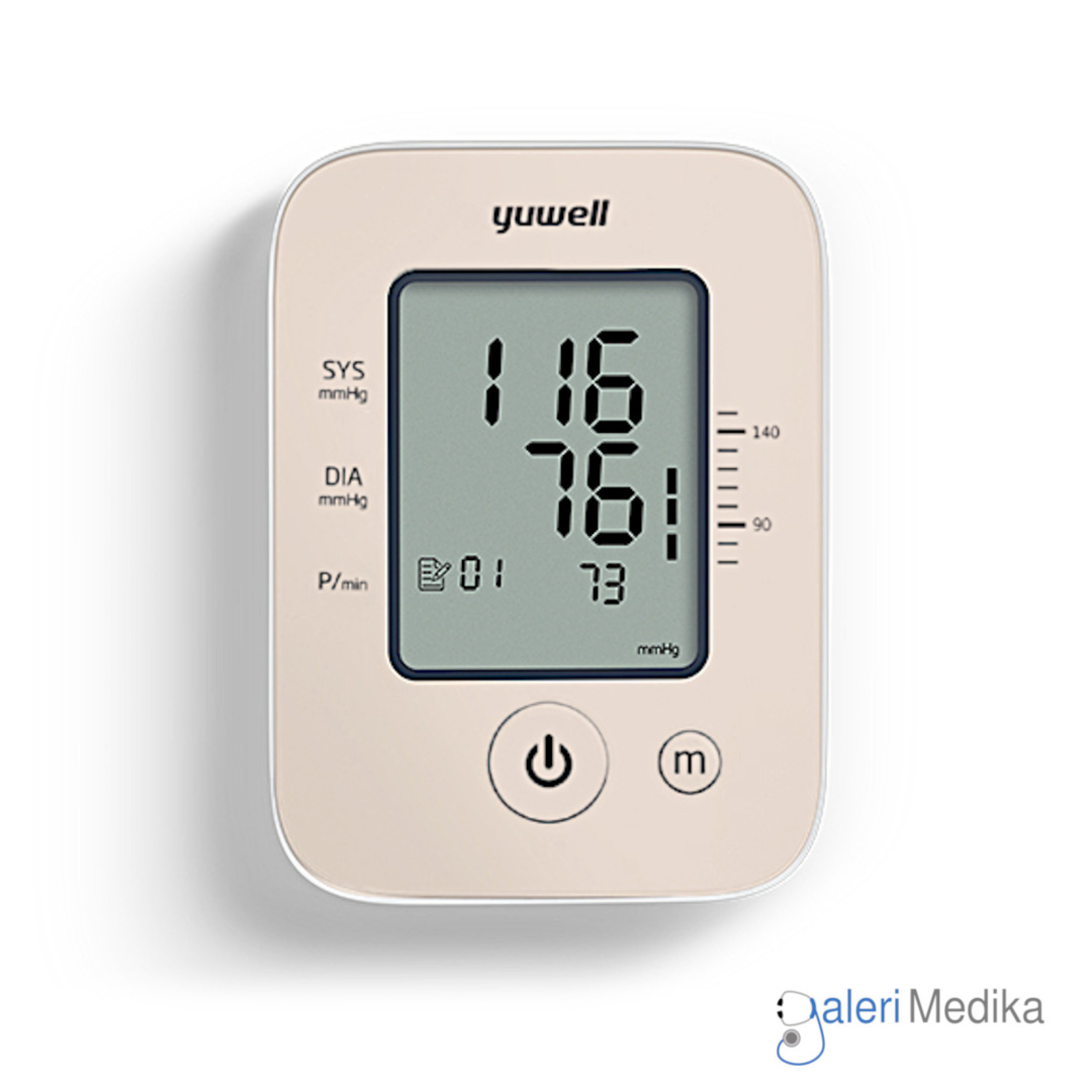 Tensimeter Digital Yuwell YE660D Gold | Galeri Medika