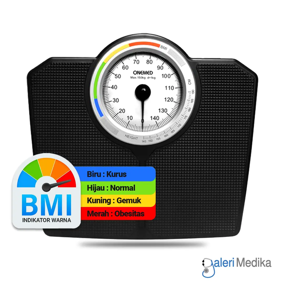 Timbangan Badan Manual Onemed 608 + Indikator BMI