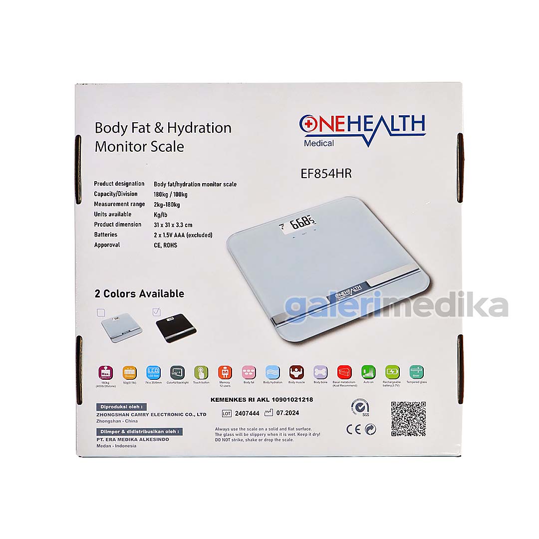 OneHealth EF 854HR Timbangan Digital Body Fat / Hydration Monitor