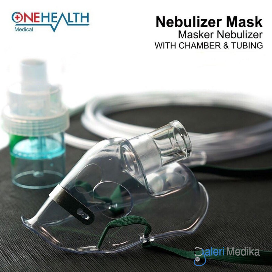 Masker Nebulizer OneHealth 1 Set Anak/Dewasa