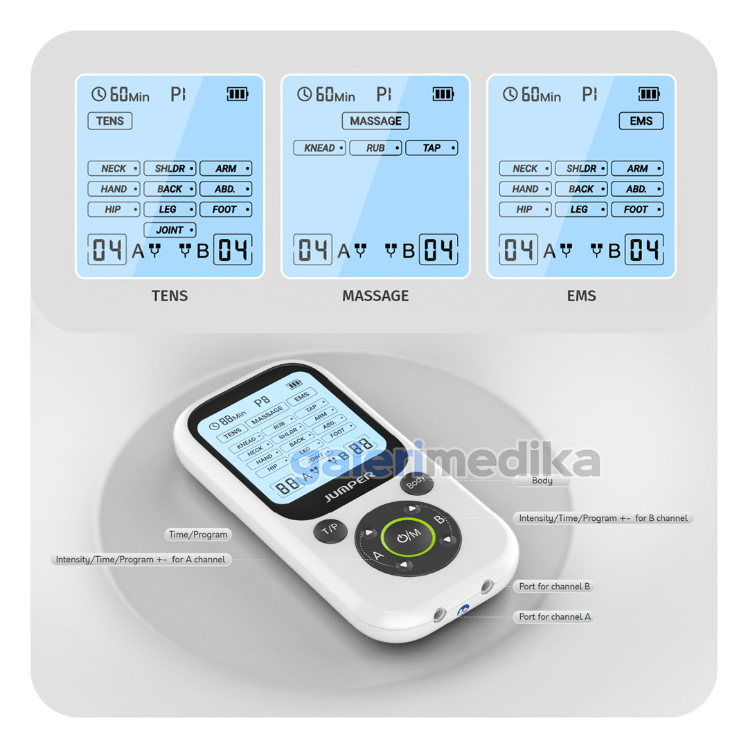 Alat Terapi Pijat TENS EMS Massage Jumper JPD-ES210 3 Fungsi