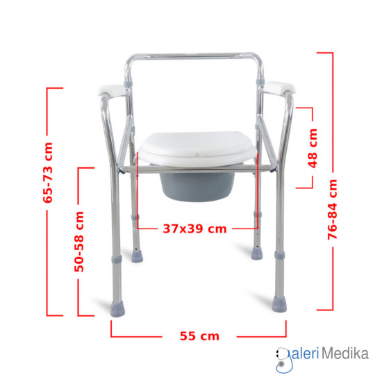 GEA FS894 Commode Chair Kursi  BAB Tanpa  Roda  Galeri Medika