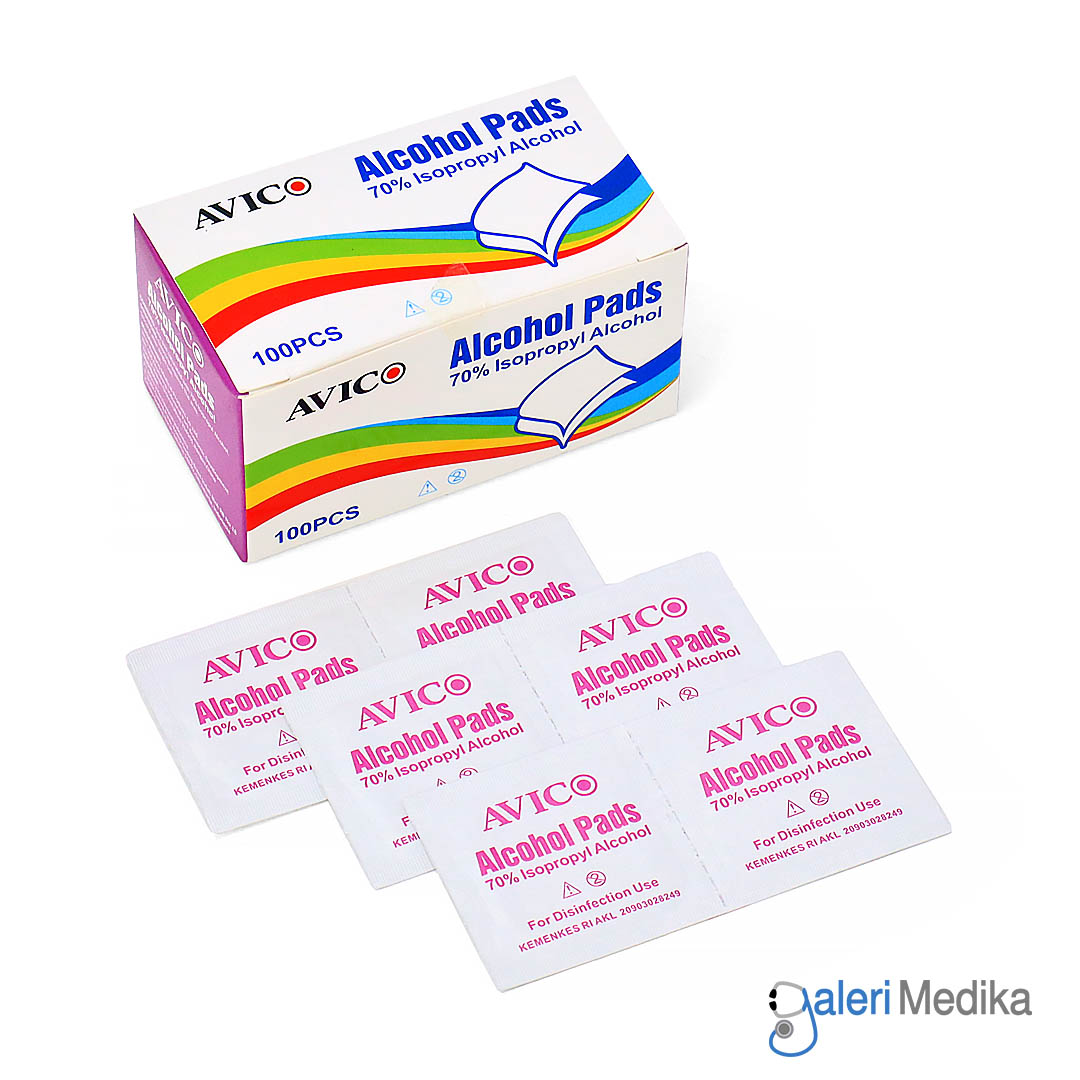 Alkohol Swab Avico - 1 Box isi 100 pcs