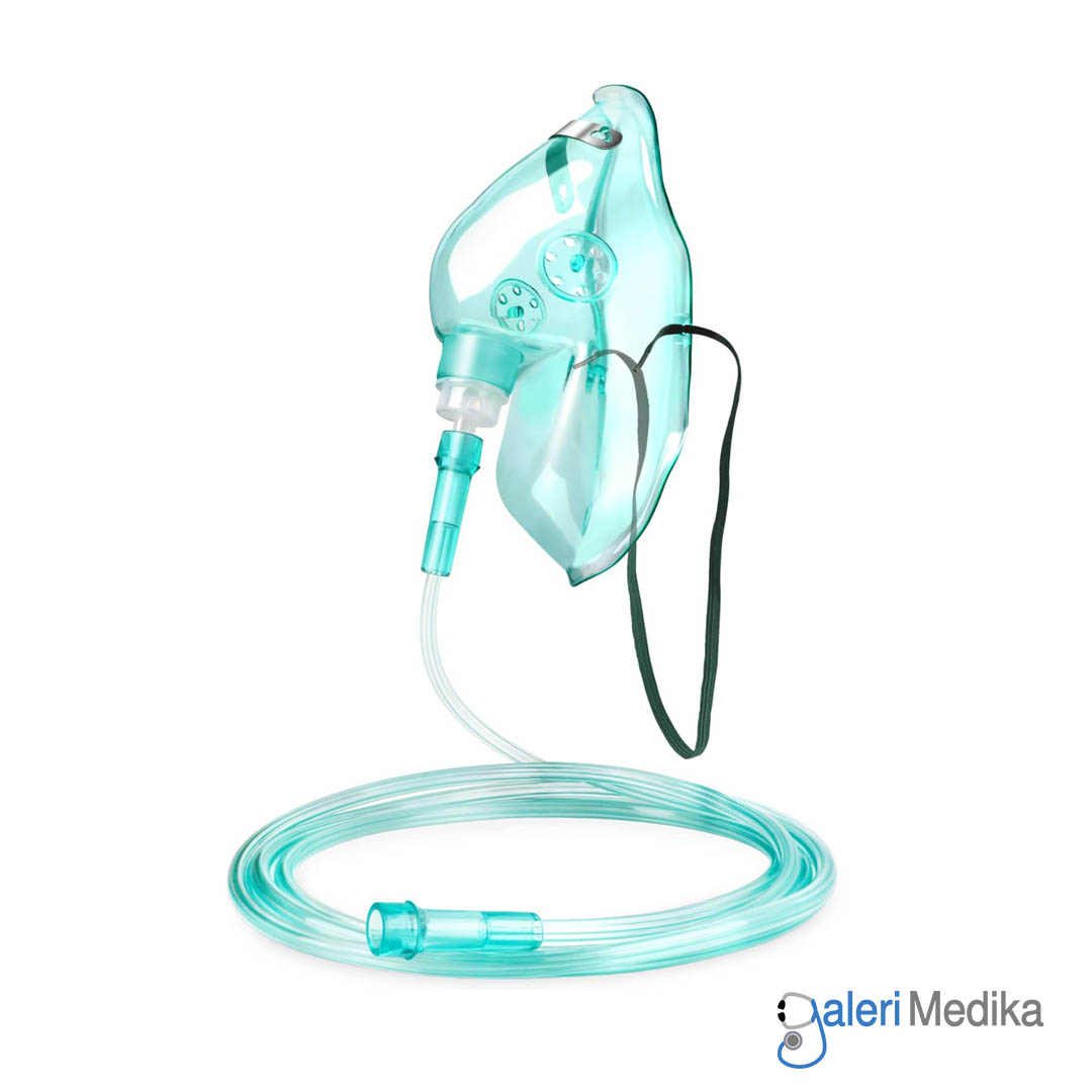 Masker Oksigen Safelock Oxygen Mask Medical Grade