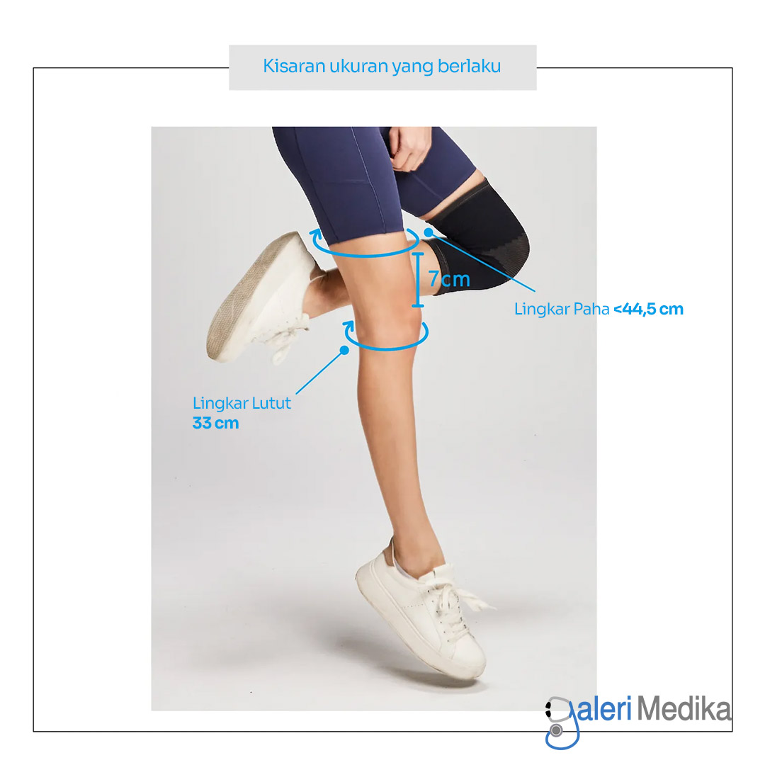 Knee Support With Stays Grace CARE GC-KB222 Untuk Cedera Lutut