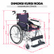 Kawamura Stayer Standar Kursi Roda Aluminium Jepang Lightweight Wheelchair