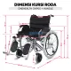 Kursi Roda Jumbo OneHealth KY-951AC-56 Heavy Duty Wheelchair