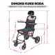 Kursi Roda Travel Serenity T007 + Handle & Headrest Portable Wheelchair