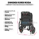 Kursi Roda Travel Serenity T007 + Handle & Headrest Portable Wheelchair