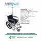 Kursi Roda Standar Steel OneHealth OH-809B + Tiang Infus