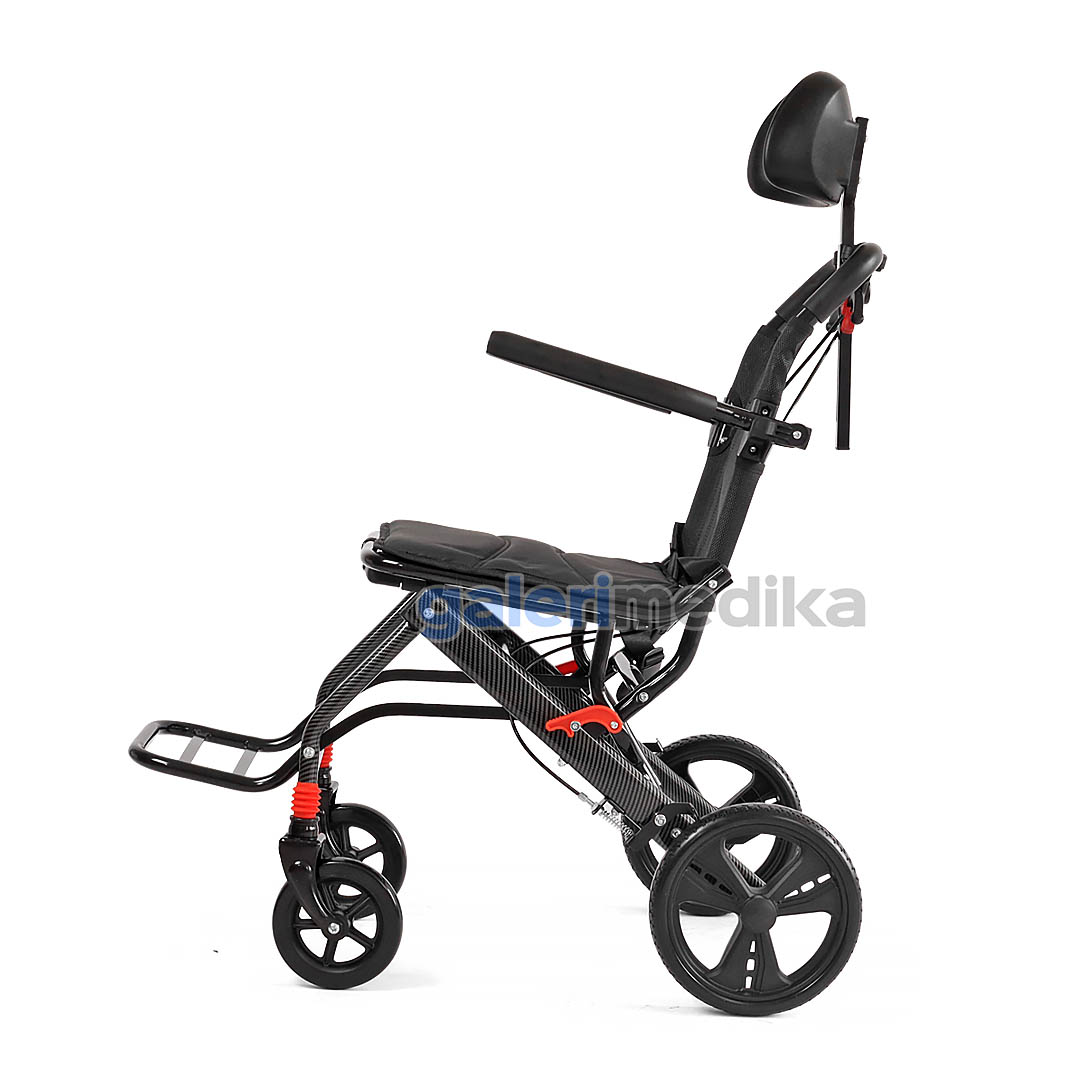 Kursi Roda Travel Serenity T007 + Handle & Headrest Portable Wheelchair