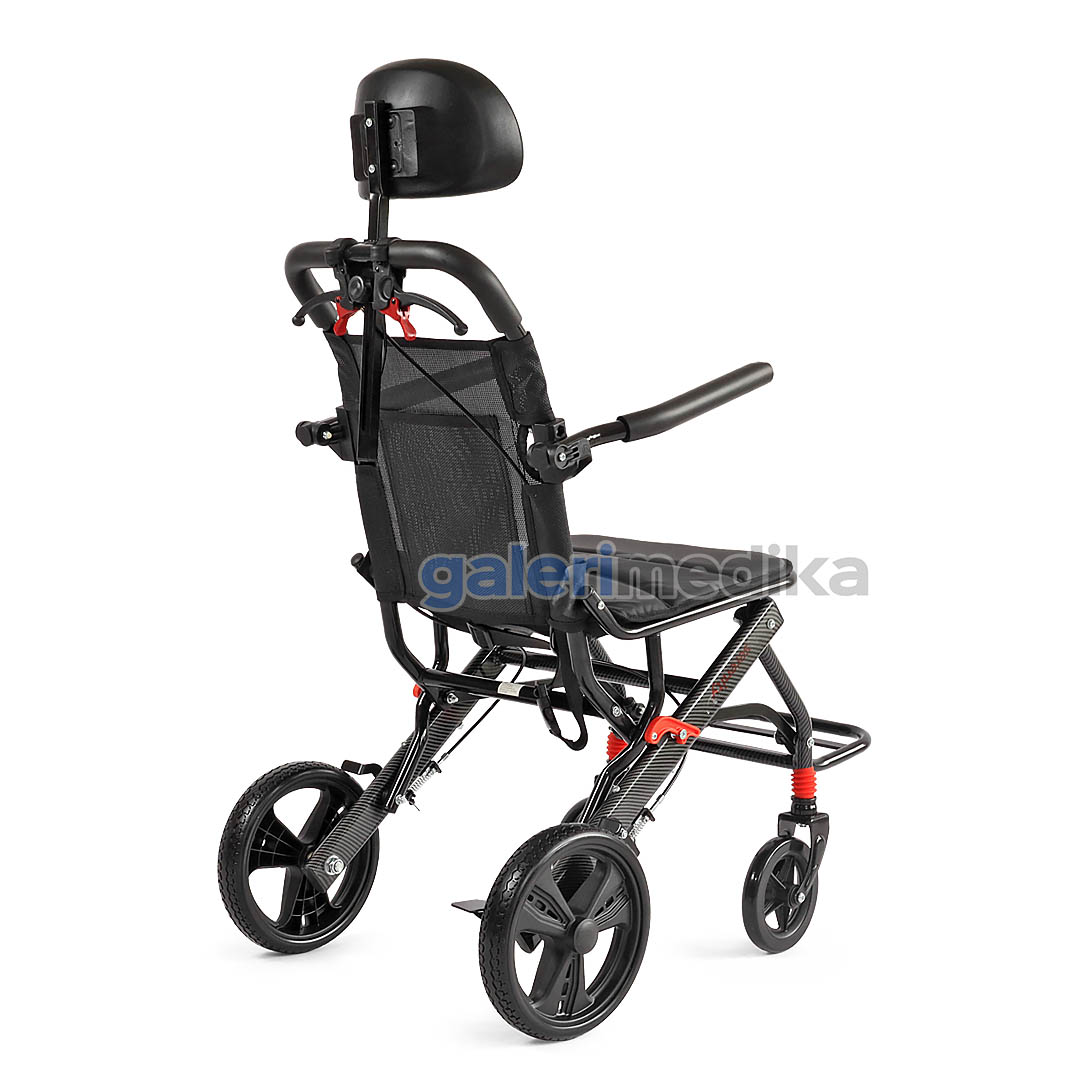 Kursi Roda Travel Serenity T007 + Handle & Headrest Portable Wheelchair