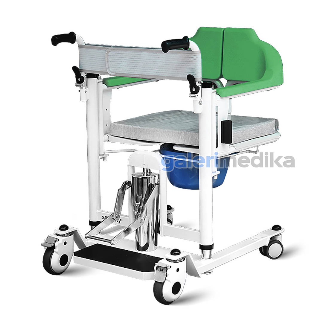 Kursi Roda Transfer Pasien Serenity TC-803 Pedal Hidrolik + Commode