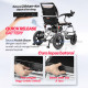 Kursi Roda Portable Elektrik Yuwell D130EL Lithium Battery Electric Wheelchair