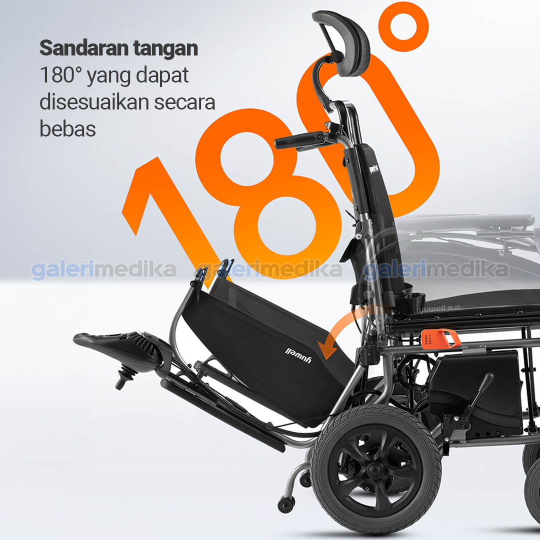 Kursi Roda Elektrik Full Reclining Yuwell D130TL Lithium Battery