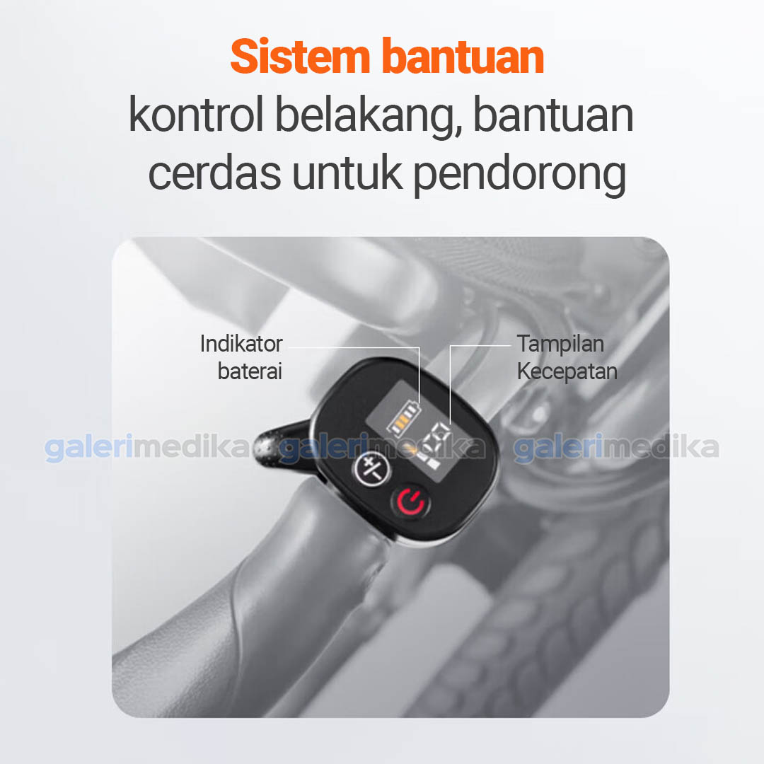 Kursi Roda Elektrik Full Reclining Yuwell D130TL Lithium Battery