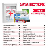 Kotak P3K Tipe B + Lengkap Dengan Isi | Galeri Medika