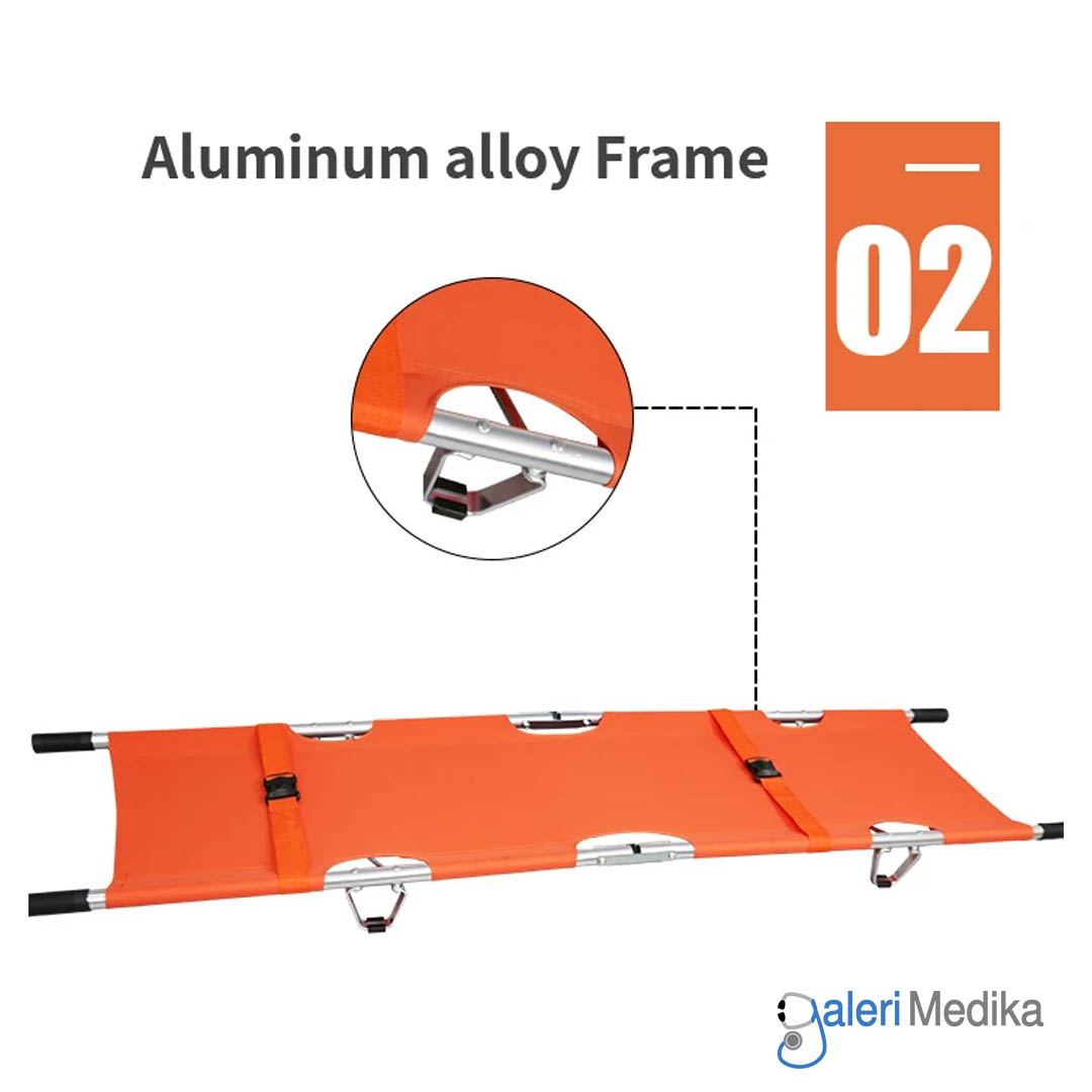 Tandu Lipat 2 OneHealth OH-D11 Folding Stretcher