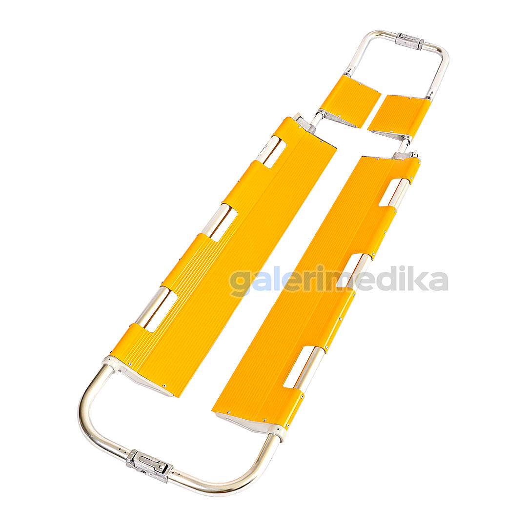 Scoop Stretcher OneHealth OH-C1-1 Yellow Tandu Skop Lipat