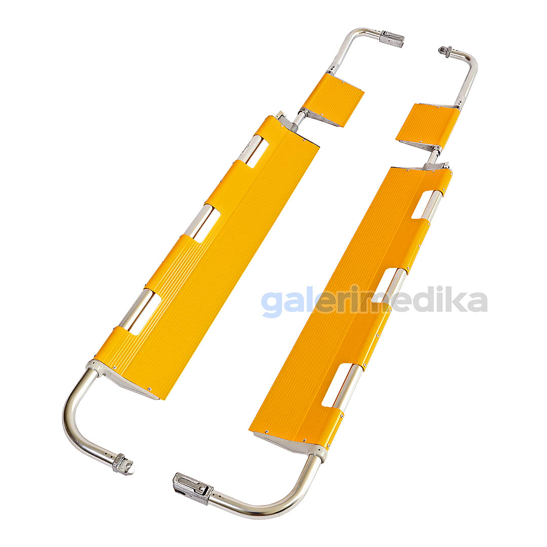 Scoop Stretcher OneHealth OH-C1-1 Yellow Tandu Skop Lipat