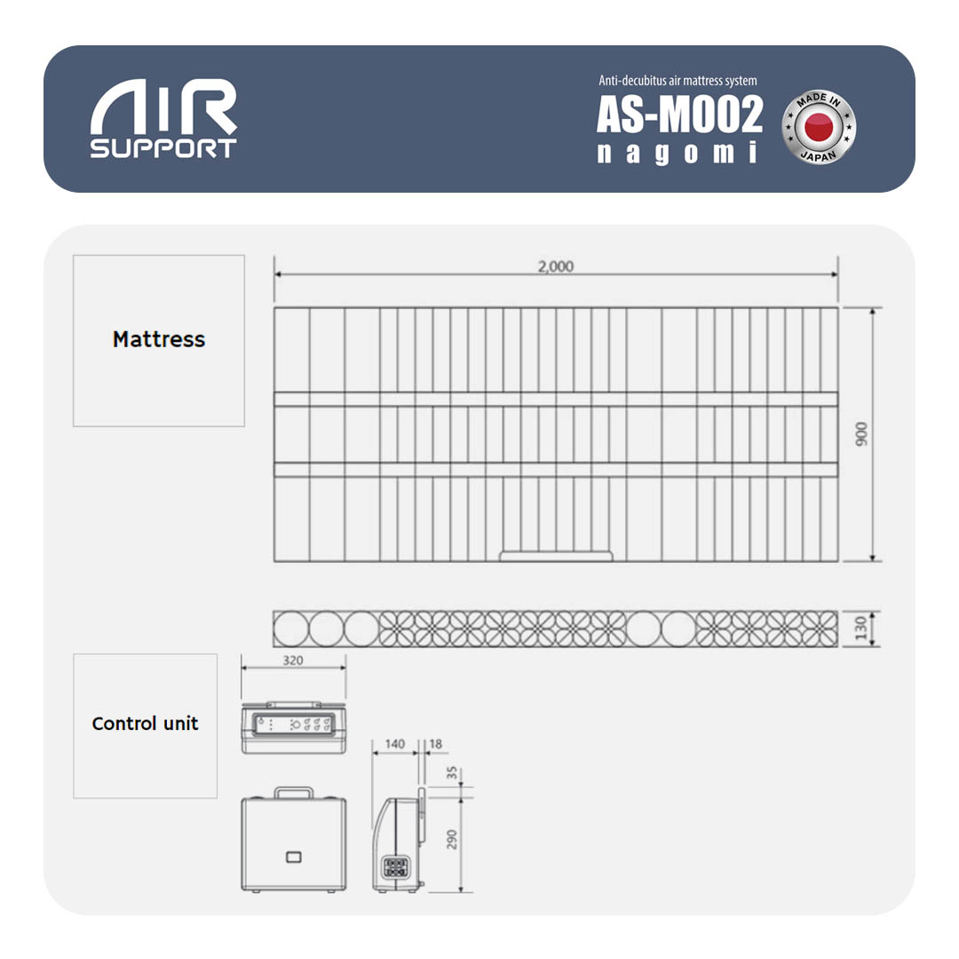 AirSupport Kasur Anti Decubitus Nagomi X AS-M002 Japan Quality