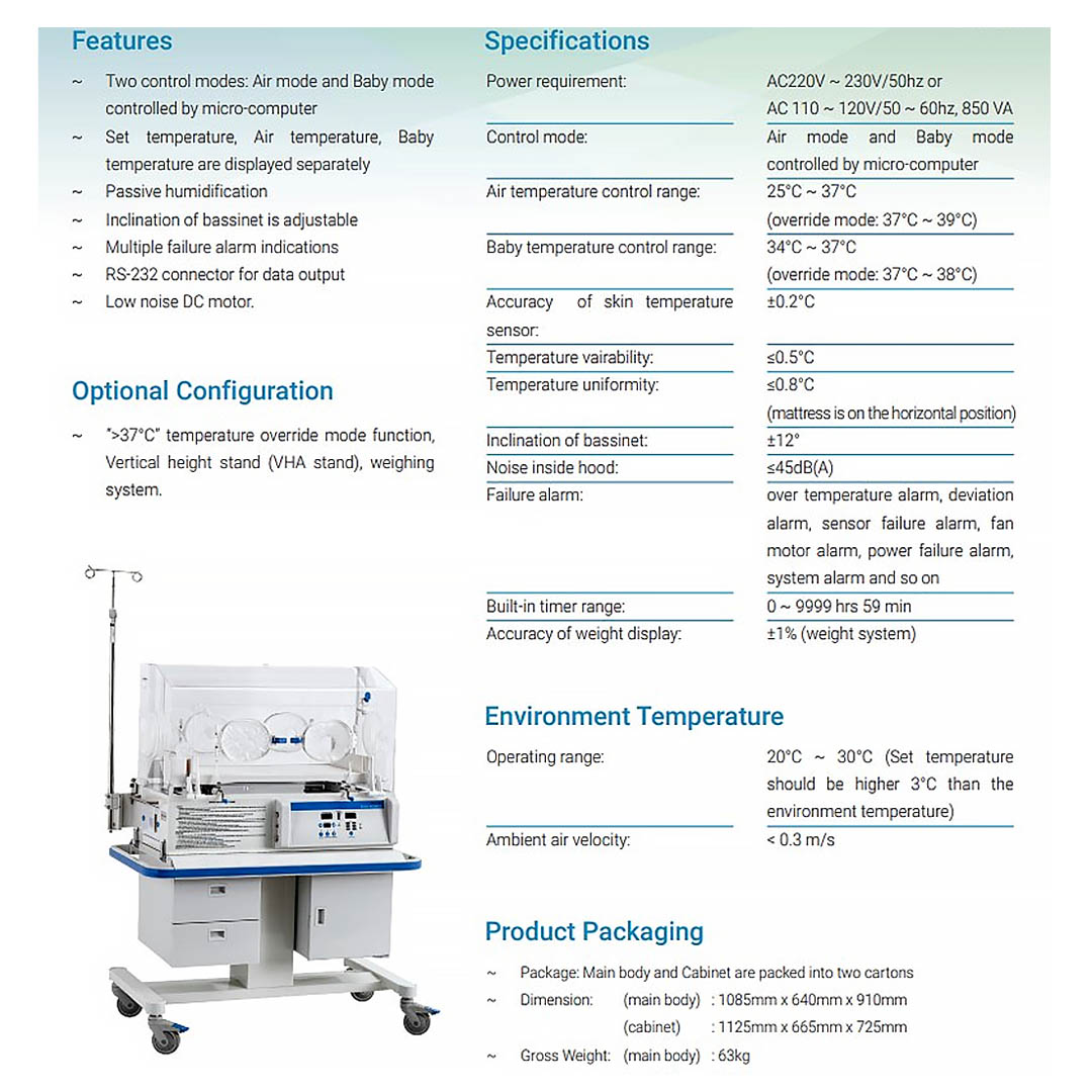 Inkubator Bayi GEA YP90A Infant Incubator