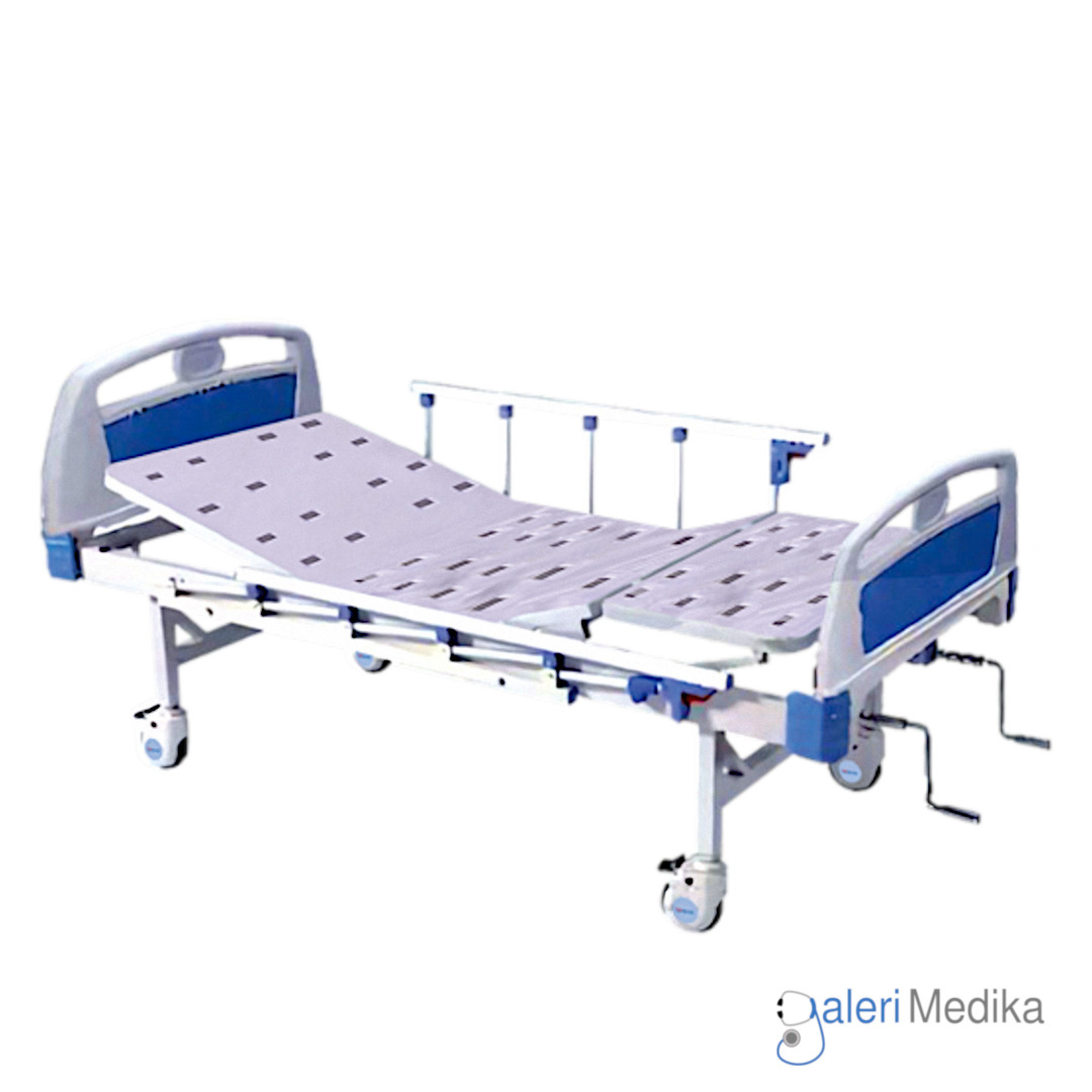 Ranjang Pasien OneHealth Manual Hospital Bed Deluxe 2 Crank + Tiang ...