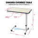 Meja Portable OneHealth OH-OT02 Hidrolik Overbed Table