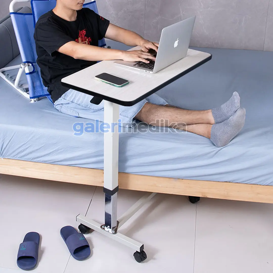 Meja Portable OneHealth OH-OT02 Hidrolik Overbed Table