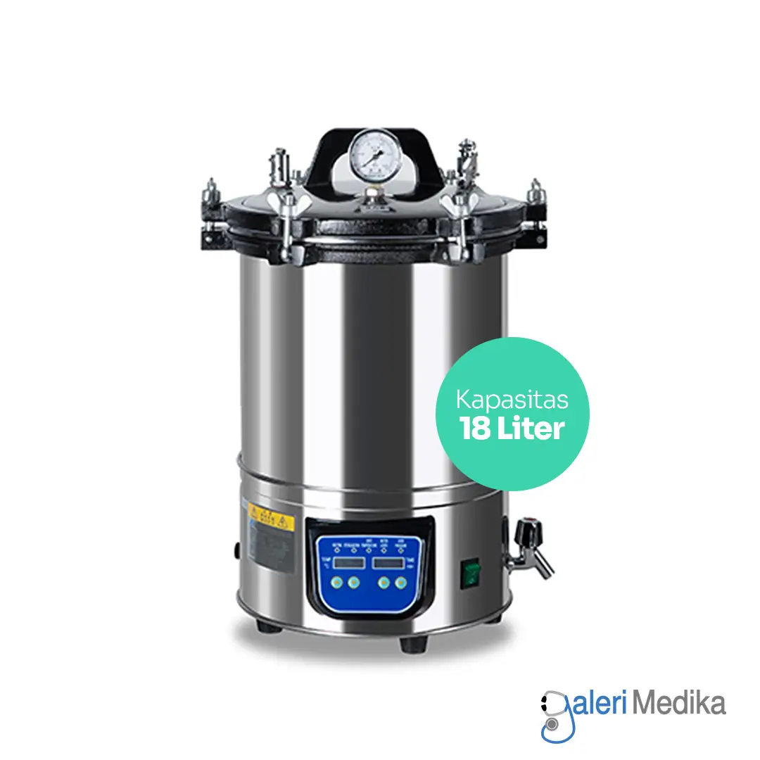 Autoclave 18 Liter OneHealth OHS-280A dengan Timer