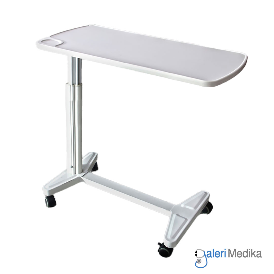 Meja Portable Pasien Onemed AT-3 Aluminium Overbed Table