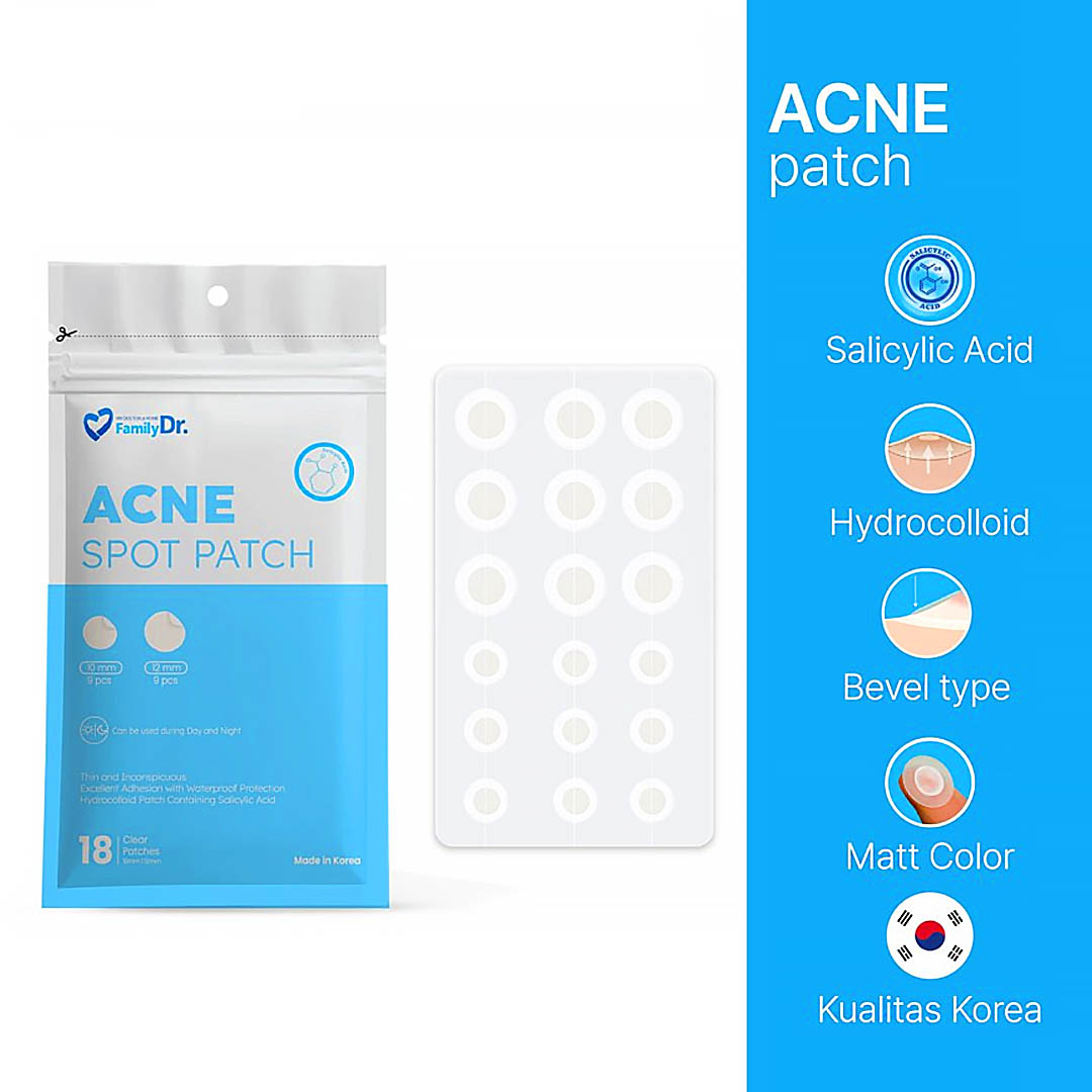 FamilyDr Acne Pimple Patches / Plester Jerawat Isi 18 Patch