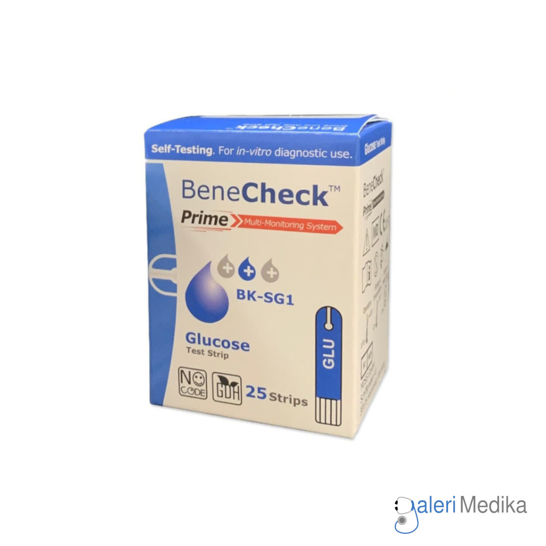 Benecheck Prime- Test Strip Gula Darah | Galeri Medika